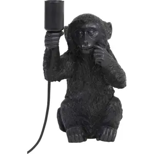 Produkt Černá stolní lampa (výška 34 cm) Monkey – Light & Living