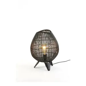 Produkt Černá stolní lampa (výška 37 cm) Yumi – Light & Living