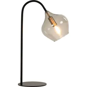 Černá stolní lampa (výška 50,5 cm) Rakel – Light & Living