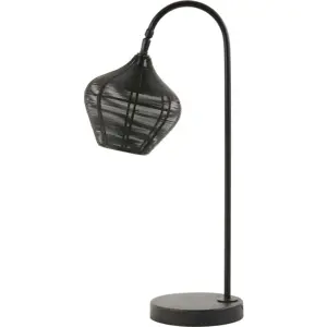 Produkt Černá stolní lampa (výška 61 cm) Alvaro – Light & Living