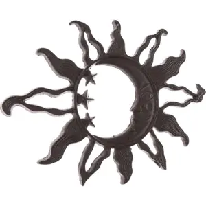 Produkt Černá venkovní litinová nástěnná dekorace Dakls Sun