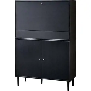 Produkt Černá vinotéka v dekoru jasanu 89x136 cm Mistral - Hammel Furniture