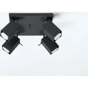 Produkt Černé bodové svítidlo 25x25 cm Toscana – Nice Lamps