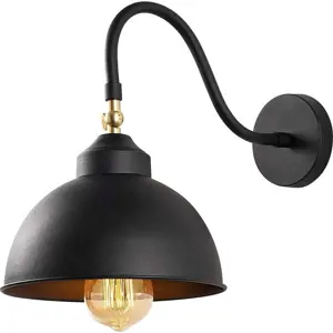 Produkt Černé kovové nástěnné svítidlo Opviq lights Fotini