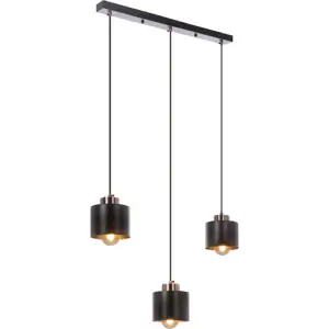 Produkt Černé kovové závěsné svítidlo 12x64 cm Olena – Candellux Lighting