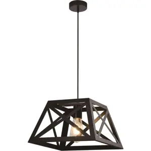 Produkt Černé kovové závěsné svítidlo 32x32 cm Origami – Candellux Lighting