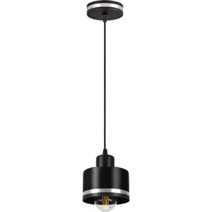 Černé kovové závěsné svítidlo ø 12 cm Wama – Candellux Lighting