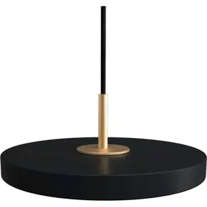 Produkt Černé LED závěsné svítidlo s kovovým stínidlem ø 15 cm Asteria Micro – UMAGE