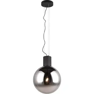 Produkt Černé LED závěsné svítidlo se skleněným stínidlem ø 50 cm Cipallone – CINQUE