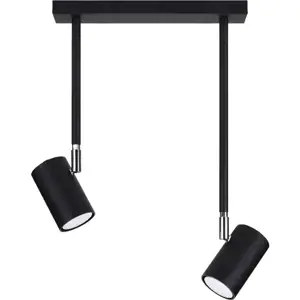 Produkt Černé stropní svítidlo 30x10 cm Jones - Nice Lamps