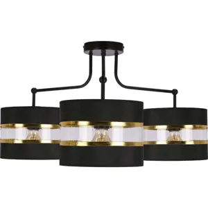 Produkt Černé stropní svítidlo s textilním stínidlem ø 20 cm Andy – Candellux Lighting