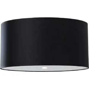 Produkt Černé stropní svítidlo se skleněným stínidlem ø 50 cm Volta – Nice Lamps