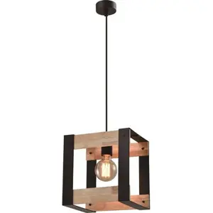 Černé závěsné svítidlo 20x25 cm Varna – Candellux Lighting