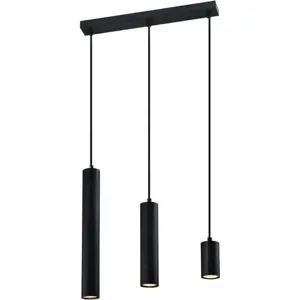 Produkt Černé závěsné svítidlo s kovovým stínidlem 6x46 cm Tubo – Candellux Lighting