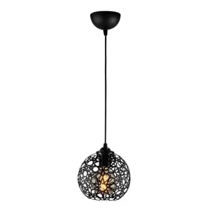 Produkt Černé závěsné svítidlo s kovovým stínidlem ø 17 cm Fellini – Opviq lights