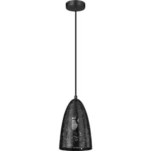 Produkt Černé závěsné svítidlo s kovovým stínidlem ø 20 cm Bene – Candellux Lighting