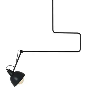 Produkt Černé závěsné svítidlo s kovovým stínítkem 80x80 cm Coben - CustomForm