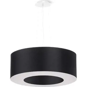 Produkt Černé závěsné svítidlo s textilním stínidlem ø 50 cm Galata – Nice Lamps