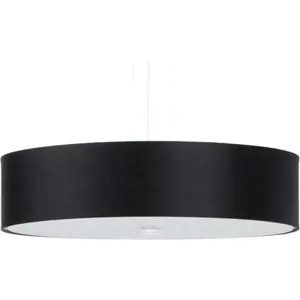 Produkt Černé závěsné svítidlo s textilním stínidlem ø 50 cm Herra – Nice Lamps