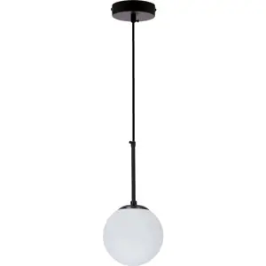 Produkt Černé závěsné svítidlo se skleněným stínidlem ø 15 cm Pompei – Candellux Lighting