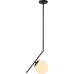 Černé závěsné svítidlo Squid Lighting Diagonal, výška 76 cm