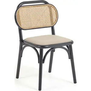 Produkt Černo-béžová jídelní židle Doriane – Kave Home
