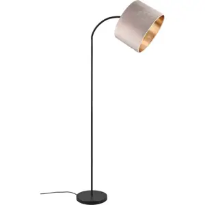 Černo-béžová stojací lampa (výška 205 cm) Julieta – Trio