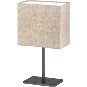 Černo-béžová stolní lampa s textilním stínidlem (výška 30 cm) Kate – Fischer & Honsel