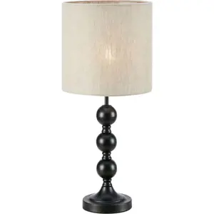 Černo-béžová stolní lampa (výška 57 cm) Octo – Markslöjd