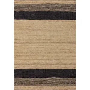 Černo-béžový oboustranný ručně tkaný jutový koberec 120x170 cm Cedar – Asiatic Carpets