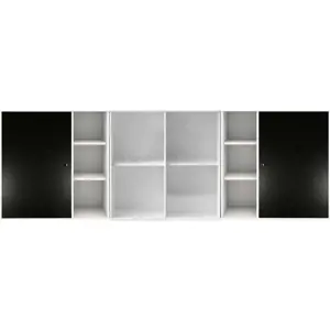 Produkt Černo-bílá nástěnná komoda Hammel Mistral Kubus, 206 x 69 cm