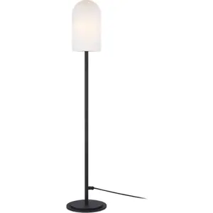 Černo-bílá stojací lampa (výška 128 cm) Afternoon – Markslöjd