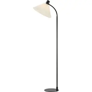 Černo-bílá stojací lampa (výška 145 cm) Mira – Markslöjd