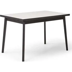 Produkt Černo-bílý rozkládací jídelní stůl v dubovém dekoru Hammel Single, 120 x 80 cm