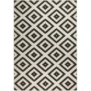Produkt Černo-krémový venkovní koberec NORTHRUGS Malta, 80 x 150 cm
