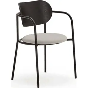 Produkt Černo-šedá jídelní židle v dekoru jasanu Eclipse - Teulat