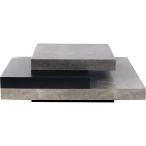 Produkt Černo-šedý konferenční stolek v dekoru kamene 90x90 cm Slate - TemaHome