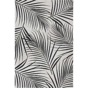 Produkt Černo-šedý venkovní koberec Ragami Flora, 120 x 170 cm