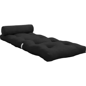 Produkt Černoantracitová futonová matrace 70x200 cm Wrap Dark Grey – Karup Design