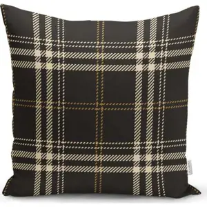 Černobéžový dekorativní povlak na polštář Minimalist Cushion Covers Flannel, 45 x 45 cm