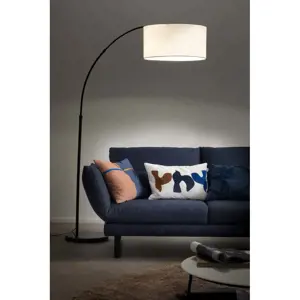 Produkt Černobílá stojací lampa (výška 196 cm) Bow – Fischer & Honsel