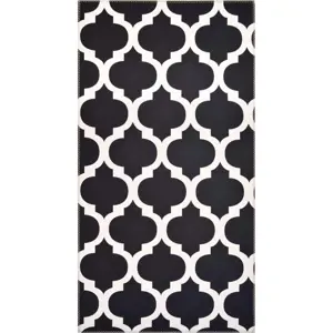 Produkt Černobílý koberec Vitaus Elisabeth, 50 x 80 cm
