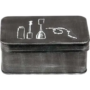 Černý kovový box na kosmetiku LABEL51