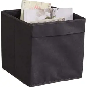 Produkt Černý látkový úložný box 30x30x30 cm – Mioli Decor