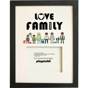 Černý rámeček na zeď 30x40 cm Love Family – Playmobil