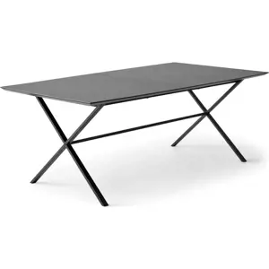 Černý rozkládací jídelní stůl s černou deskou 90x165 cm Meza – Hammel Furniture