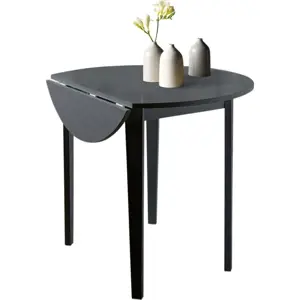 Produkt Černý skládací jídelní stůl Støraa Trento Quer, ⌀ 92 cm