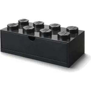 Produkt Černý stolní box se zásuvkou LEGO® Brick, 31,6 x 11,3 cm