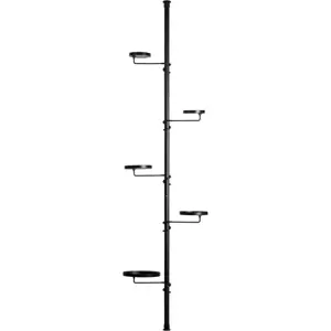 Černý teleskopický etažér na květiny Esschert Design, délka 210 - 301 cm