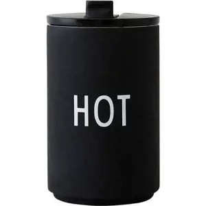 Produkt Černý termo hrnek 350 ml Hot – Design Letters